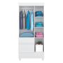 Imagem de Guarda-Roupa Wind 3 Portas Branco/Rosa/Branco - Demóbile