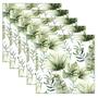 Imagem de Guardanapo para Decoupage Ambiente Folhas da Selva Branco com 20 Unidades