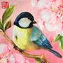 Imagem de Guardanapo para Decoupage Ambiente Oiseau En Rose com 20 Unidades