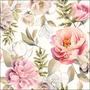 Imagem de Guardanapo para Decoupage Ambiente Peônias Composição Creme 2 Unidades