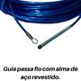 Imagem de Guia puxa fio com alma de aço sonda para instalações elétricas rede alça de arraste soldada 15 metros 