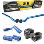 Imagem de Guidao Oxxy Cb300 Hornet Xj6 Fazer Twister Naked Guidon Azul + Adaptador