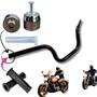 Imagem de Guidão Para Yamaha Factor YBR Com Manopla Pezinho e Roldana Kit Completo