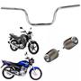 Imagem de Guidão Ybr 125 de 2001 a 2015 Factor Yamaha com peso Pcx pesinho para moto rosca