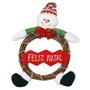 Imagem de Guirlanda De Natal Noel Ou Boneco Neve Placa Feliz Natal