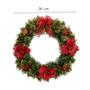 Imagem de Guirlanda Decorada 36cm Porta Enfeite Natalino Premium Decoração Casa Natal