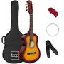 Imagem de Guitarra acústica Best Choice Products Kids Sunburst com kit