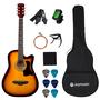 Imagem de Guitarra Acústica Joymusic JG-38C 38" Sunburst - com Kit