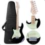 Imagem de Guitarra Canhota Strato Strinberg Sts100 Bk Lh + Capa