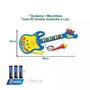 Imagem de Guitarra Com Microfone Azul e Amarelo - Dm Toys (DMT 5379)