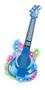 Imagem de Guitarra Com Microfone Pedestal Azul Dm Toys