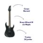 Imagem de Guitarra eletrica ibanez soloist de meranti 6 cordas rg421ex-bkf