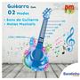 Imagem de Guitarra Infantil C/ Microfone Luz e Som Conecta Ao Celular