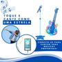 Imagem de Guitarra Infantil Com Microfone E Pedestal Dm Toys Azul