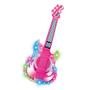 Imagem de Guitarra Infantil Com Microfone Pedestal Rock Show Toca MP3 Com Luz e Som Cor Rosa