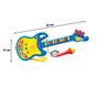 Imagem de Guitarra infantil musical com luz e microfone de plastico