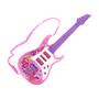 Imagem de Guitarra Infantil Musical Star Com Luz 52cm - Art Brink Rosa