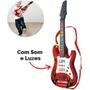 Imagem de Guitarra Infantil Premium Luz e Som Brinquedo Rock Band