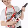 Imagem de Guitarra Infantil Rock Band Vermelha Musical Com Luz E Som