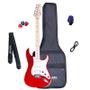 Imagem de Guitarra Michael Strato Com Efeitos GMS250 Metallic Red + Capa + Afinador + Correia + P10 + Palhetas