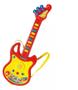 Imagem de Guitarra Musical Brinquedo Infantil Luz E Som Com Microfone