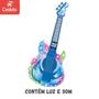 Imagem de Guitarra Musical infantil Azul Microfone Singer Star Castela