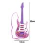 Imagem de Guitarra Musical Infantil Som Luzes Criança Rock Star Festa Festival Brinquedo Divertido Interativo Diversao