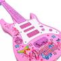 Imagem de Guitarra Musical Infantil Som Luzes Criança Rock Star Festa Festival Brinquedo Divertido Interativo Diversao