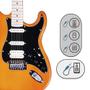 Imagem de Guitarra Strato Michael Rocker GMS250 AM Amber com Efeitos