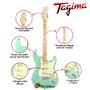 Imagem de Guitarra Stratocaster Tagima Classic Maple T-635 Surf Green