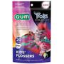 Imagem de Gum Fio Dental Infantil com Haste Flossers TROLLS 20 Unidades (sabor UVA)