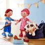 Imagem de Haba Little Friends Matze - 4" Boy Dollhouse Toy Figure com Macacão Azul e Boné Vermelho