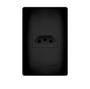 Imagem de HABITAT BLACK Conjunto Tomada 2p+t com Placa 10A - FAME (4053)