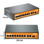 Imagem de Haiz Switch Giga 8 Portas POE 2 Uplink e 1 SFP 10/100/1000Mbps-HZ-0821GBPOE-AI