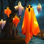 Imagem de Halloween Ghost Hanging Pingente, Terror Decoração, suporte, pátio, jardim, casa, ornamento