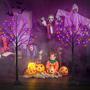 Imagem de Halloween Tree Lights BHCLIGHT 6FT 300LED com temporizador, pacote com 2 unidades