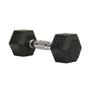 Imagem de Halter dumbell emborrachado sextavado cromado de 9kg rae