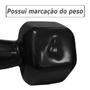 Imagem de Halter Peso Academia 4 Kg Sextavado Emborrachado Preto  Mega Peso 