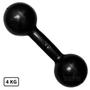 Imagem de Halter Redondo Bola Emborrachado 4 Kg Preto