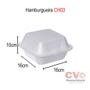 Imagem de Hamburgueira De Isopor Copoplast H03 - Grande C/100 Un