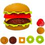 Imagem de Hamburguer de montar Lanche Fast Food Hora Do Lanche Brinquedo Infantil - OMG