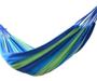 Imagem de Hammock genérico de algodão azul/verde de 2 lugares 180x150 cm