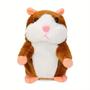 Imagem de Hamster Falante de Pelúcia 15cm - Brinquedo Kawaii que Repete o que Você Diz