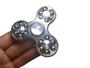 Imagem de Hand Spinner Fidget de Metal Cromado Rolamento Metal Relax Giro Prata (bsl-gira-12)