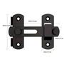 Imagem de Hardware para Porta de Celeiro Deslizante em Aço Inoxidável - Preto Fosco e Prata
