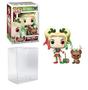 Imagem de Harley Quinn com Helper Pop 357 DC Super Heroes Vinyl Figure (Empacotado com Protetor EcoTek para Proteger a Caixa de Exibição)