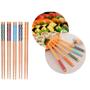 Imagem de Hashi Reutilizável Kit Com 5 Pares Comida Japonesa Palitinho
