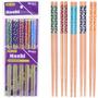 Imagem de Hashi Reutilizável Kit Com 5 Pares Comida Japonesa Palitinho