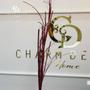 Imagem de Haste De Natal Grass Com Glitter Vermelho 95cm