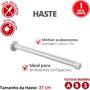 Imagem de Haste em ABS para Chuveiro Elétrico com Passa-fio Branco Com 37cm Durín